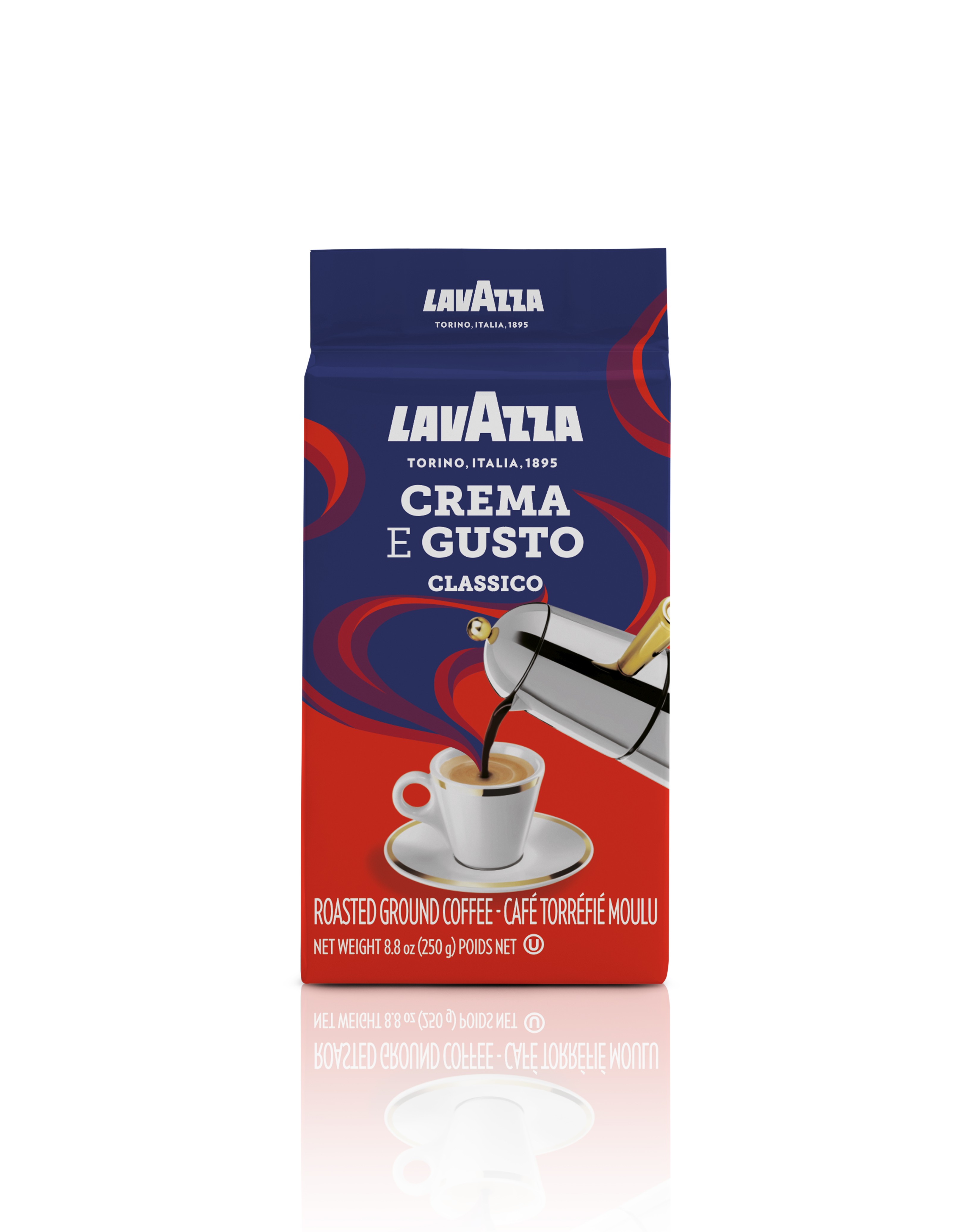 Lavazza Crema e Gusto Ground Coffee Blend, Espresso Dark Roast, 8.8-Ounce  Brick - My247Mart