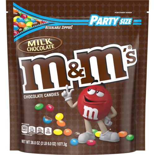 M&M'S Milk Chocolate Candies, party size, 38 oz.