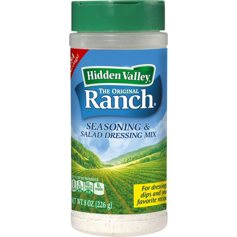 Hidden Valley Original Ranch Salad Dressing & Seasoning Mix, Gluten Free, Keto-Friendly - 1 Canister