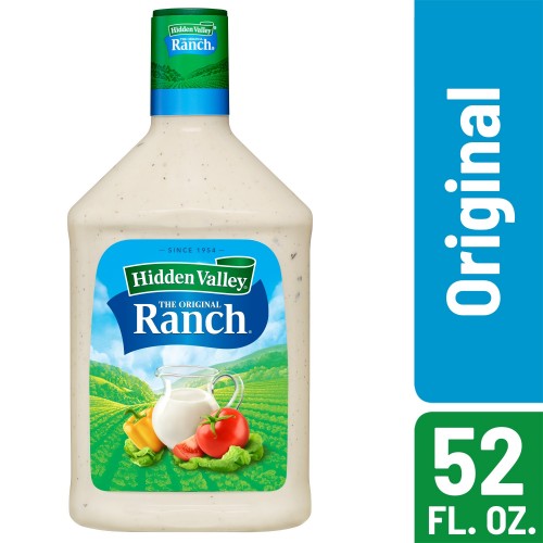 Hidden Valley Original Ranch Salad Dressing & Topping, Gluten Free, Keto-Friendly - 52 Ounce Bottle