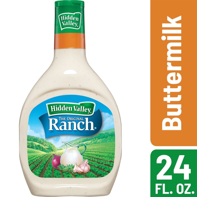 Hidden Valley Buttermilk Ranch Salad Dressing & Topping, Gluten Free - 24 Ounce Bottle