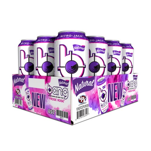 Bang Natural Froze Rose Energy Drink, 16 fl oz x 12 cans