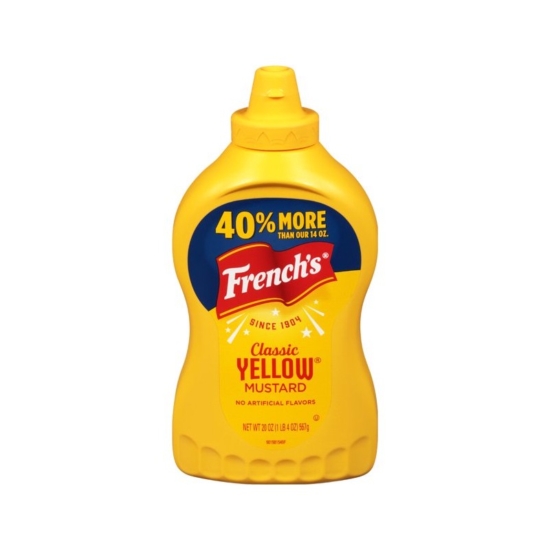 French's Classic Yellow Mustard, 20 oz x 2 packs