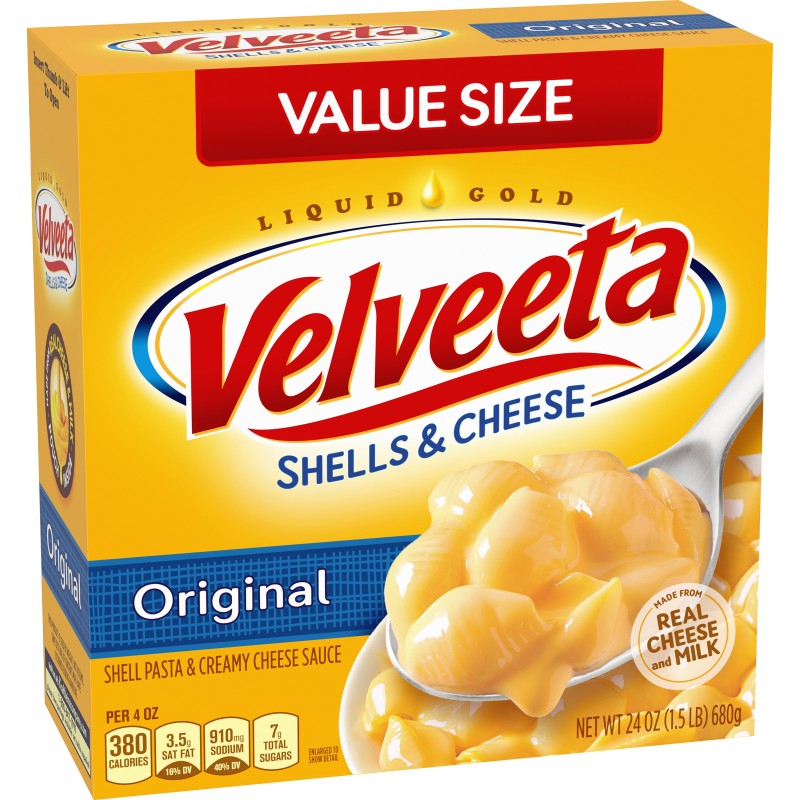 VELVEETA Shells and Cheese Original Flavor, 24 oz. x 1 Box