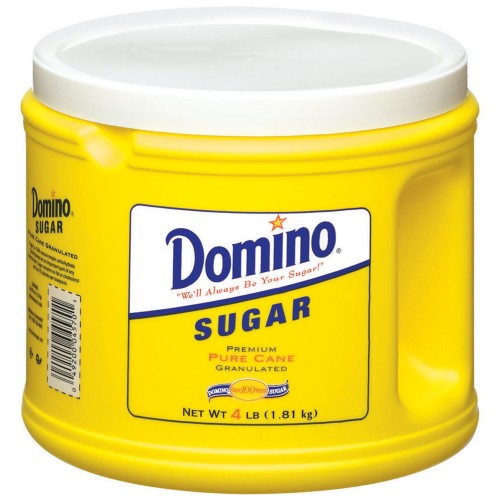 Domino Pure Cane Granulated Sugar, 4 lb x 1 can