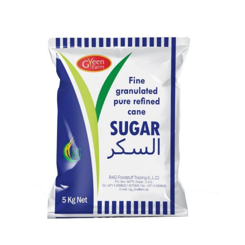 Green Farm Fine Granulated Pure Refined Sugar 5 kg