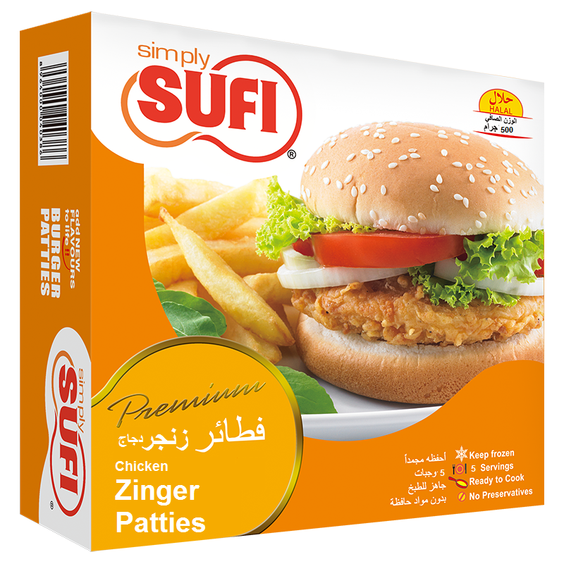 Sufi Chicken Zinger Patties 5Pcs