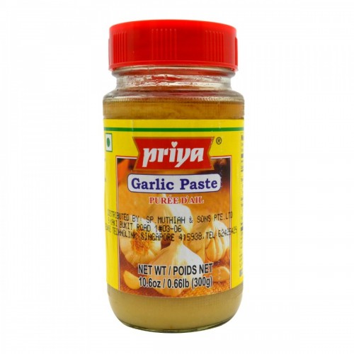 Priya Garlic Paste 300gm x 1 Bottle