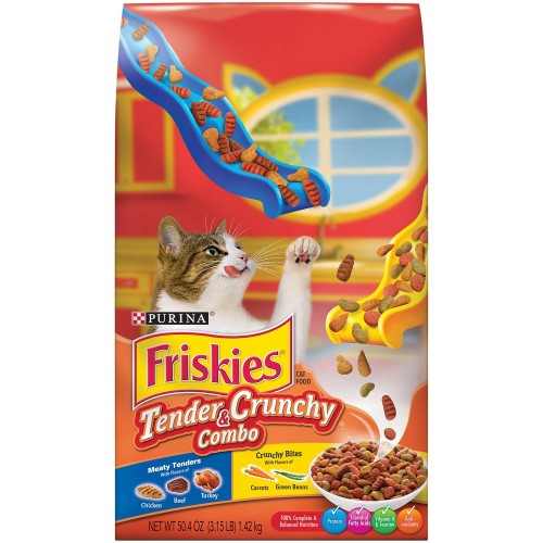 Purina Friskies Tender & Crunchy Combo Cat Food 1.42 Kg x 1 Bag