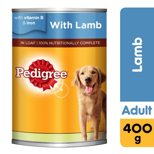 Pedigree Lamb Wet Dog Food Can 400g x 1 Can