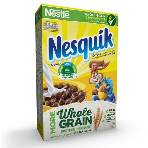 Nestle Nesquik Chocolate Breakfast Cereal 375g x 1 Pack