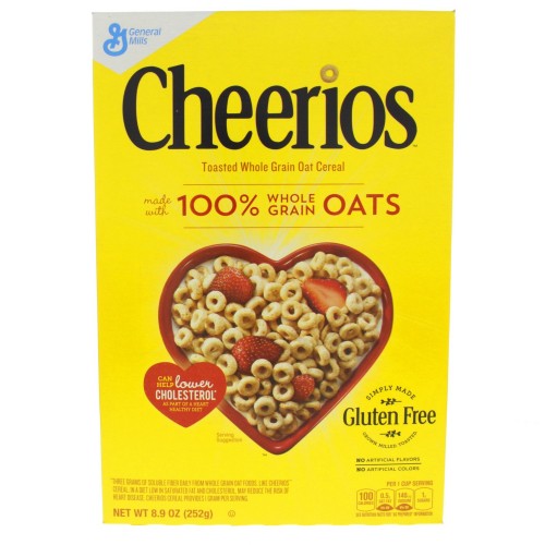 General Mills Cheerios Whole Grain Oats Cereal 252g x 1 Box