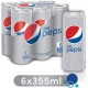 Pepsi Diet 355ml x 6 pcs