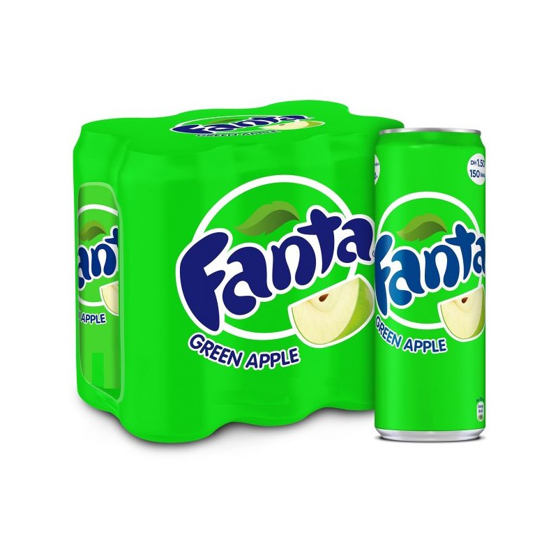 Fanta Green Apple 330 ml x 6 Pack