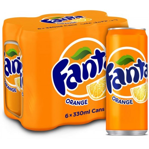 Fanta Orange 330ml x 6 pcs