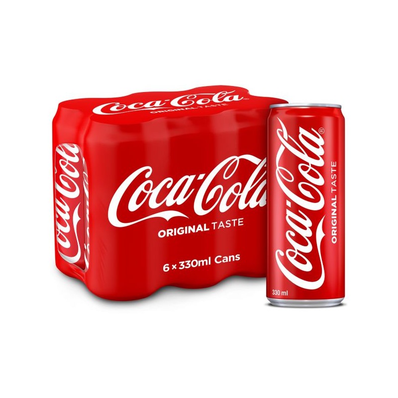 Coca-Cola Regular 330ml x 6 pcs - My247Mart |1ST HALAL STORE WORLDWIDE