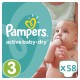 Pampers Baby-Dry Pants 174 Diapers=52 Diapers x 3 Pack