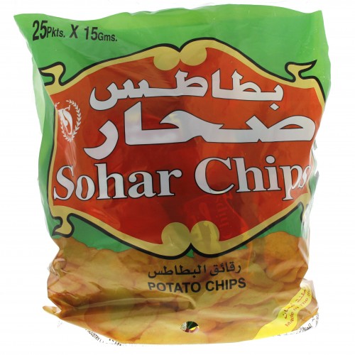 Sohar Potato Chips 25 Pkts x 15g x 1 bag