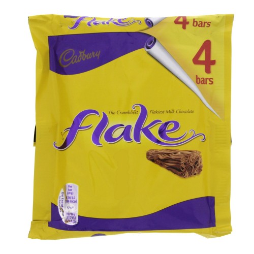 Cadbury Flakes Chocolate 20g x 4pcs x 1 pack