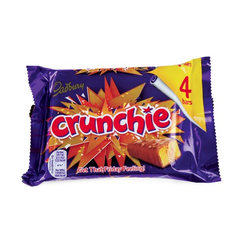 Cadbury Crunchie 4 bars x 26g x 1 pack