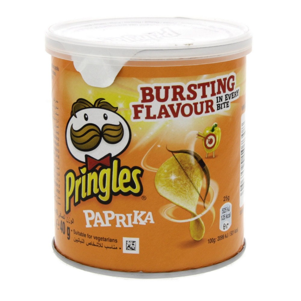 Pringles Paprika Bursting Flavour 40g x 1 pc - My247Mart |1ST HALAL ...