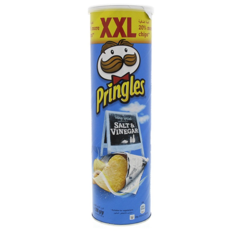 Pringles Salt And Vinegar Flavoured chips XXL 200g x 1 pc