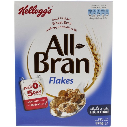 Kellogg's All Bran Flakes Cereal 375g x 1pc
