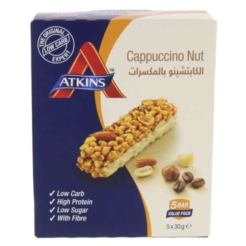 Atkins Cappuccino Nut Bar 30g x 5pcs