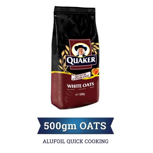 Quaker Alufoil Quick Cooking White Oats 500g x 1pc