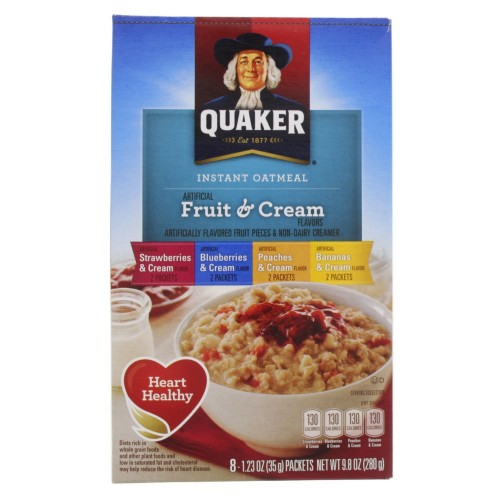 Quaker Instant Oatmeal Fruit & Cream 280g x 1pc