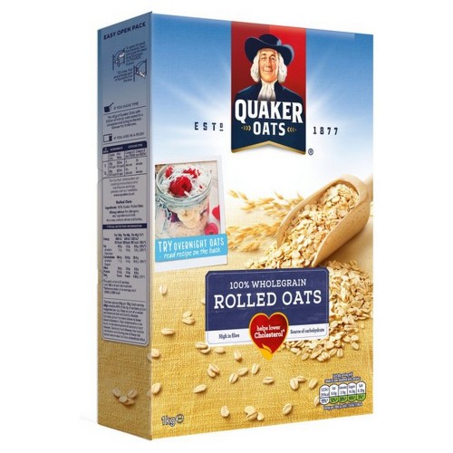 Quaker Whole Grain Rolled Oats 1kg x 1pc