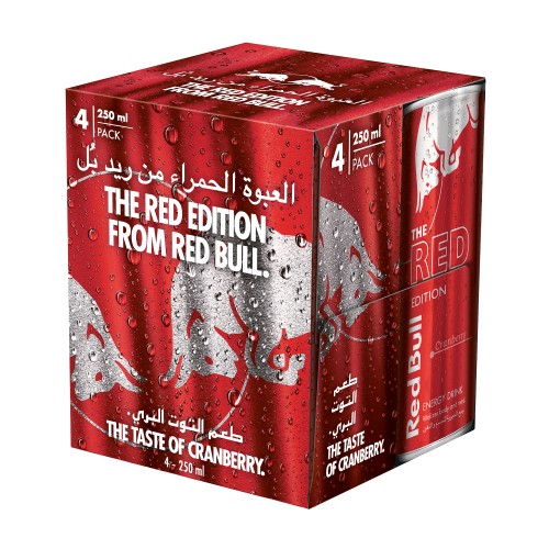 Red Bull Energy Drink Red 250ml x 4pcs