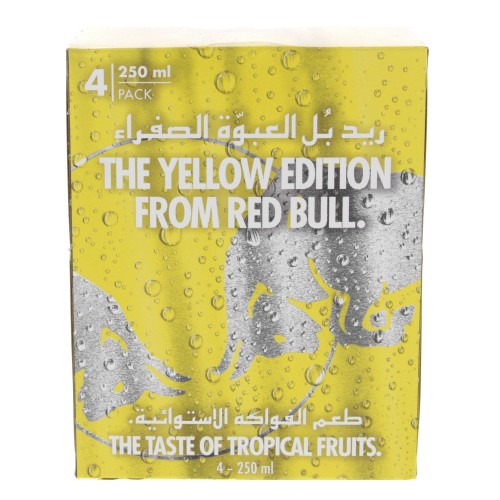 Redbull Energy Drink Tropical Yellow Edition 250ml x 4pcs