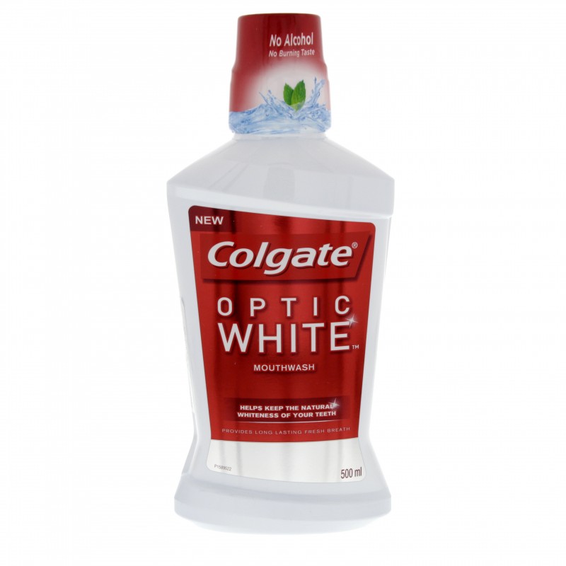 Colgate Mouthwash Optic White 500ml x 1 pc